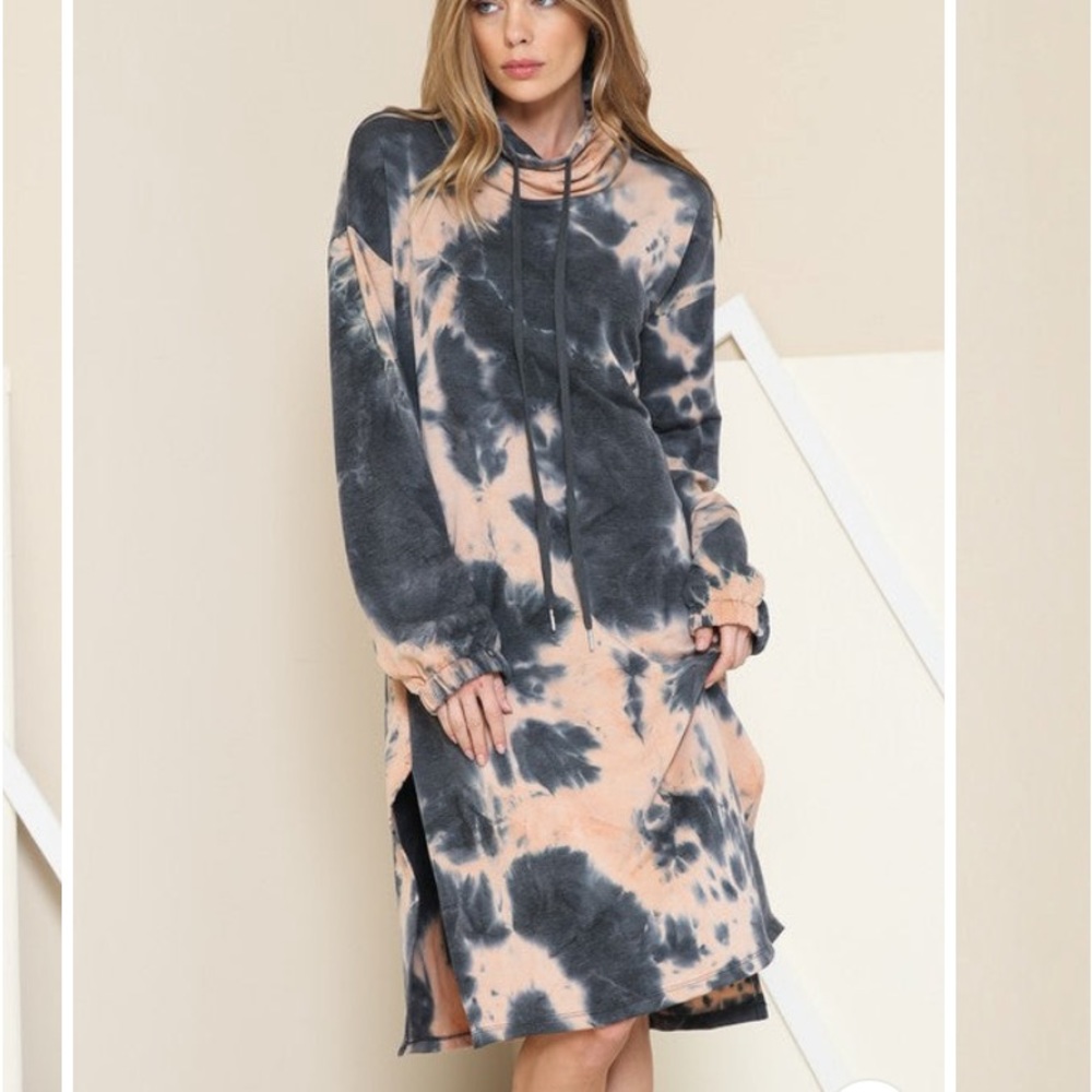 Together Clothing French Terry Tie Dye Dress  sizes S M L